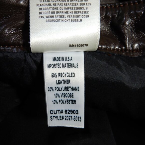 Citizens of Humanity Jolene Jeans Pants Size 30 High Rise Leather Brown NEW - Picture 9 of 10